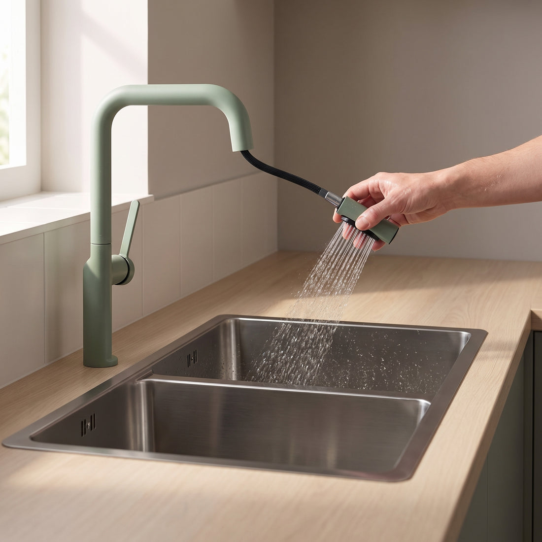 Jet classique, puis fonction douche