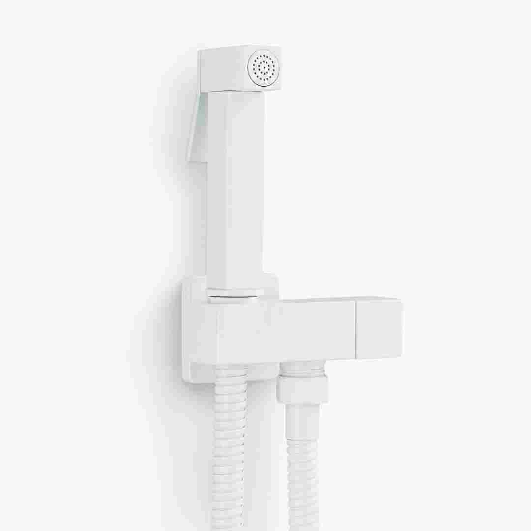 Douchette WC murale en acier inoxydable, jet ciblé, eau froide