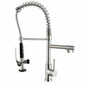 Mitigeur de cuisine style atelier avec douchette extractible et bec pivotant 360°