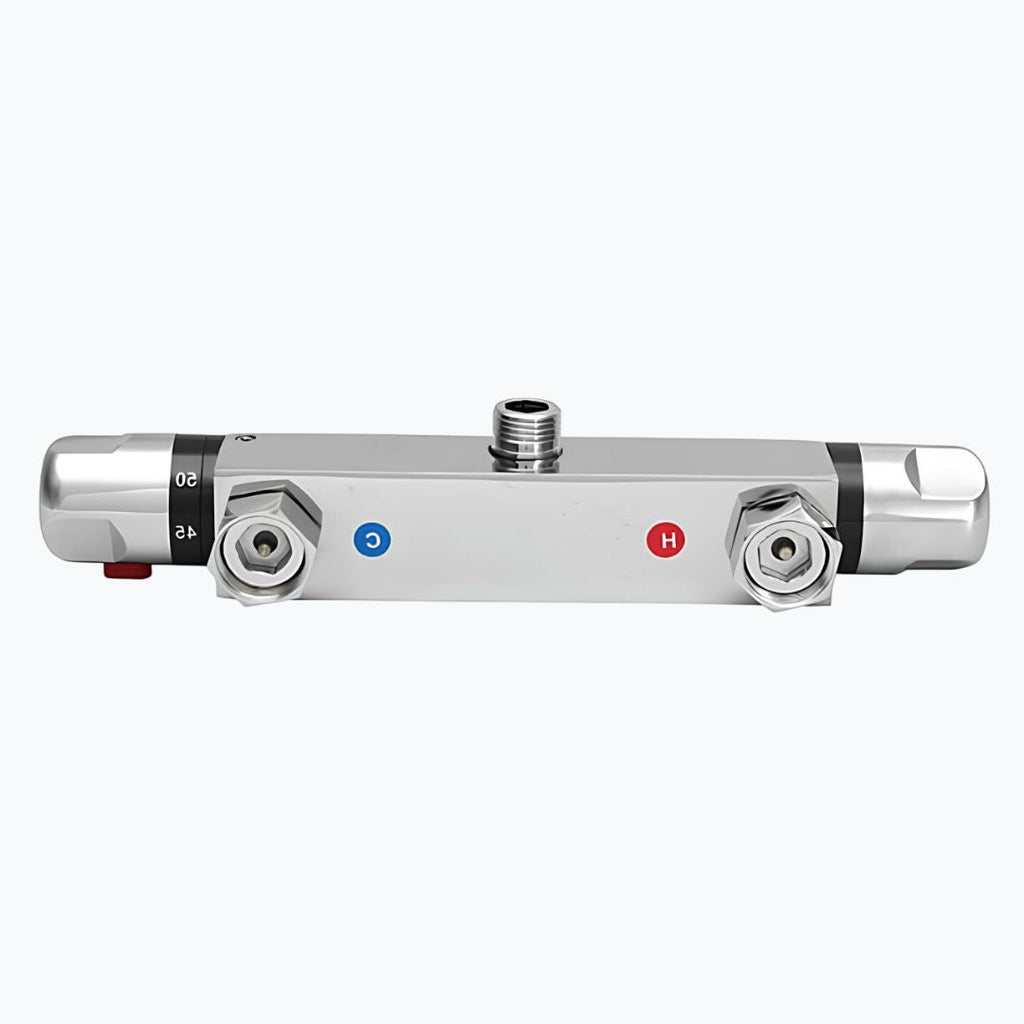 Mitigeur thermostatique mural de douche en laiton avec sécurité anti brûlures