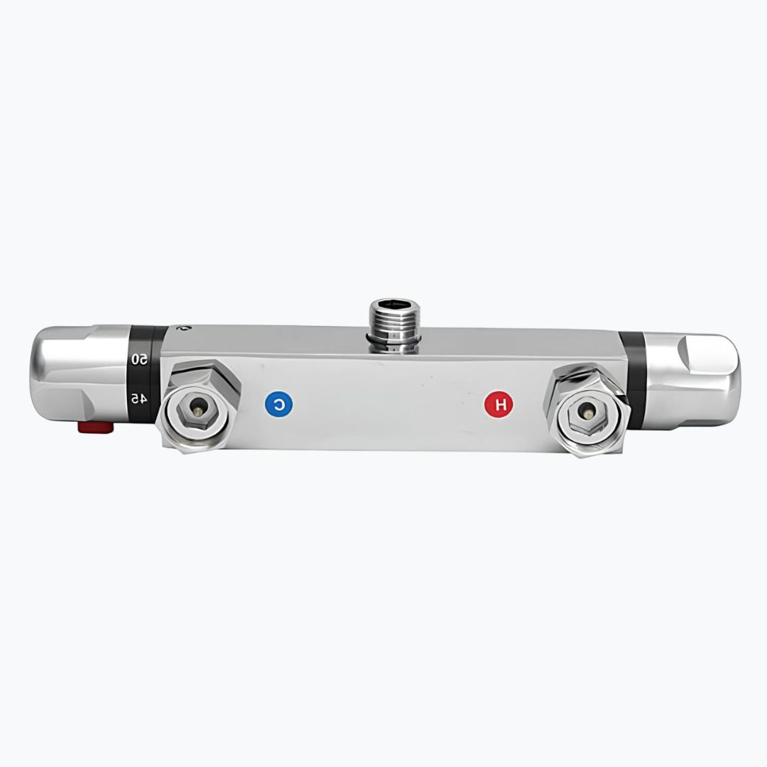 Mitigeur thermostatique mural de douche en laiton avec sécurité anti brûlures