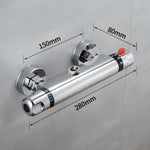 Mitigeur thermostatique mural de douche en laiton avec sécurité anti brûlures