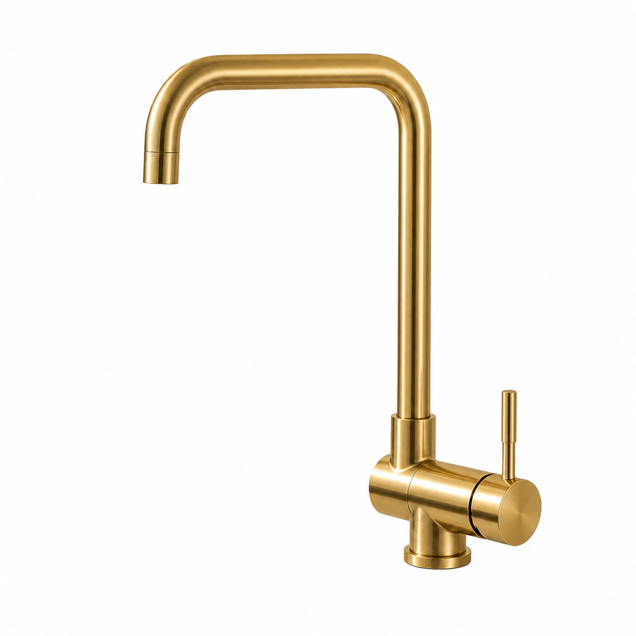 Robinet de cuisine rabattable en acier inoxydable, bec pivotant 360°