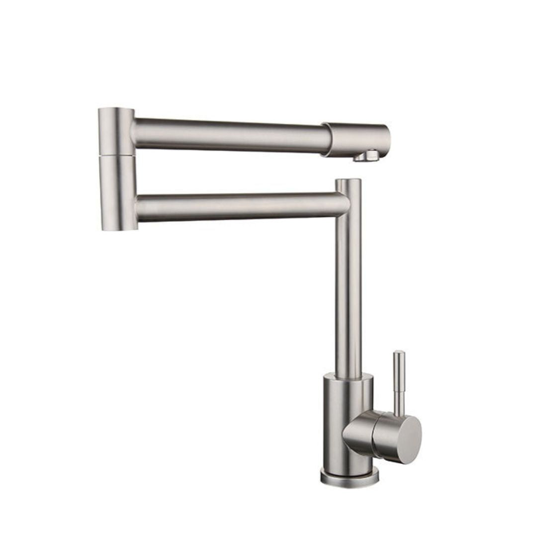 Robinet de cuisine rabattable 360° en acier inoxydable 304 sans plomb