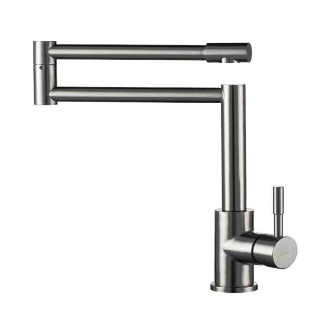Robinet de cuisine rabattable 360° en acier inoxydable 304 sans plomb