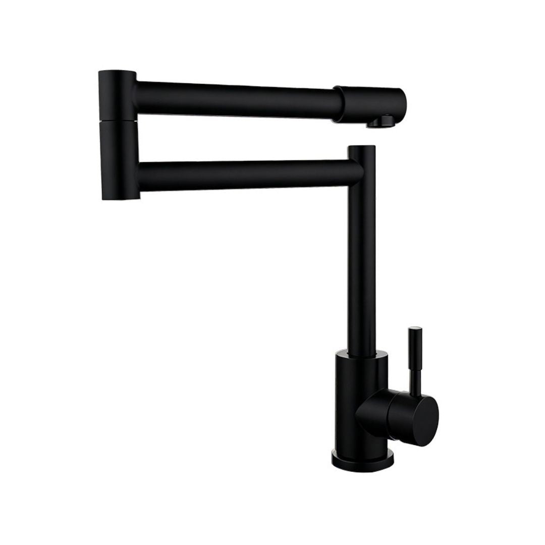 Robinet de cuisine rabattable 360° en acier inoxydable 304 sans plomb