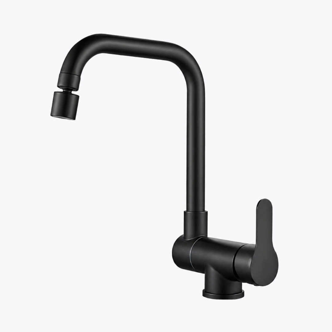 Robinet de cuisine flexible et rabattable 360°, mitigeur monotrou