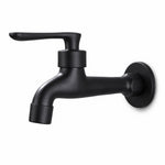 Robinet mural extérieur en laiton noir mat, eau froide